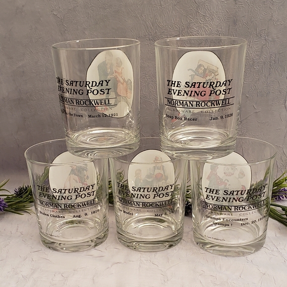 Norman Rockwell Glass Collector's Set - Picture 2 of 12